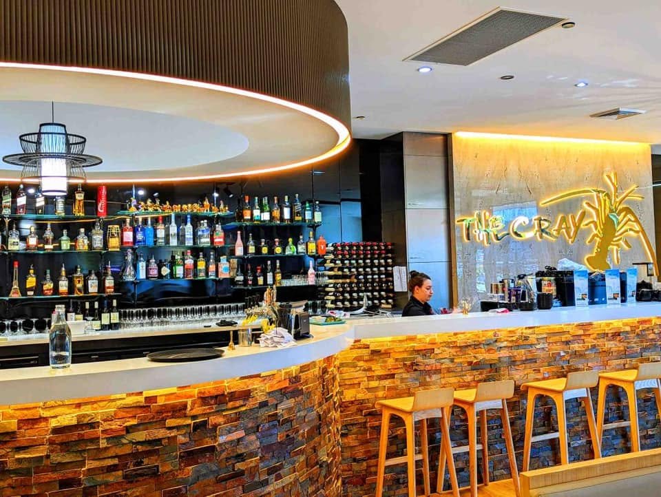 Birthday celebration setting at The Cray Seafood & Grill Rockingham
