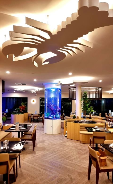 Birthday celebration setting at The Cray Seafood & Grill Currambine