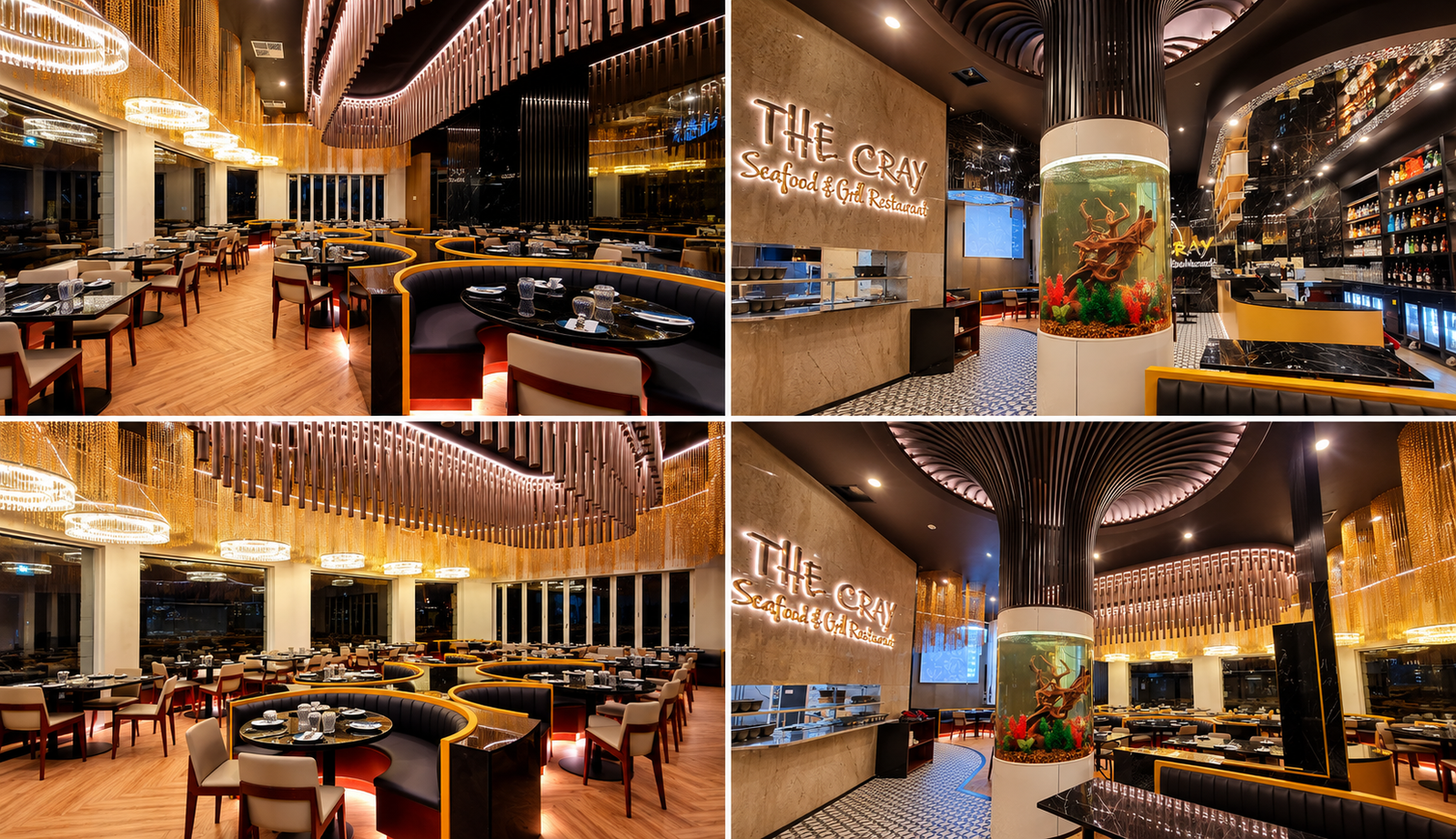Wedding event dining setting at The Cray Seafood & Grill Fremantle