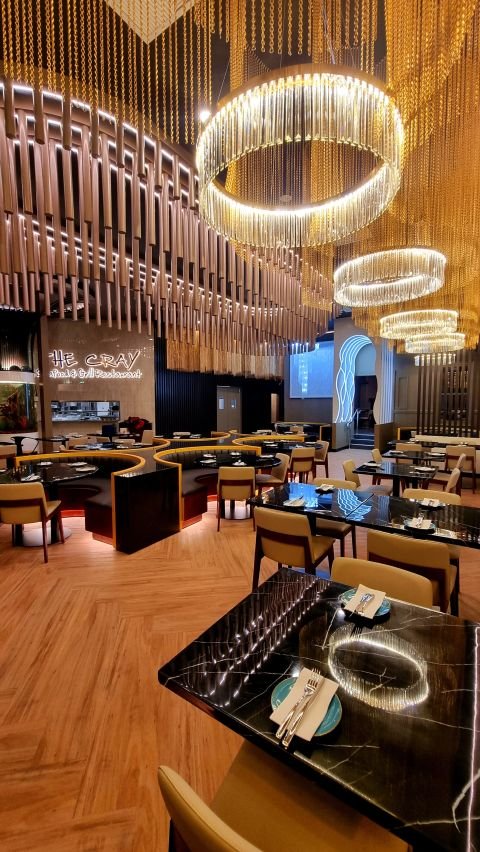 Corporate event dining setting at The Cray Seafood & Grill Fremantle