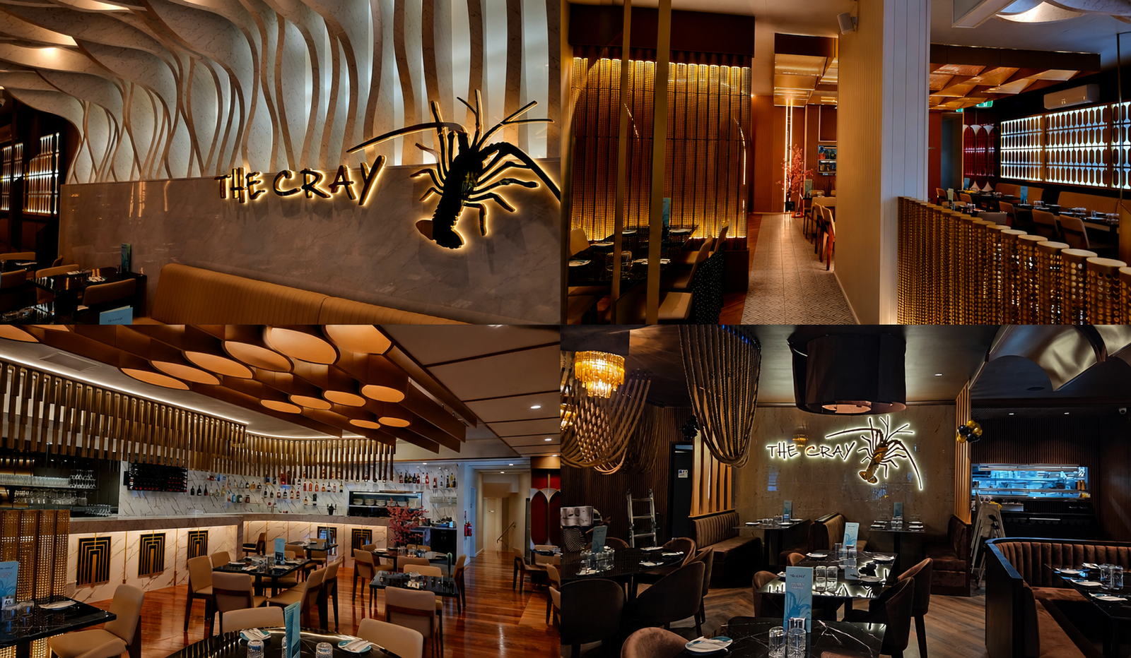 Wedding event dining setting at The Cray Seafood & Grill Gooseberry Hill